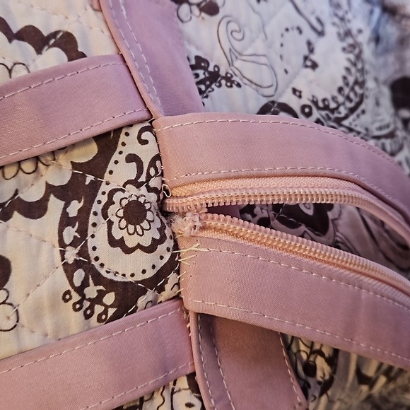 Pink and Brown Paisley Backpack - Picture 7 of 14